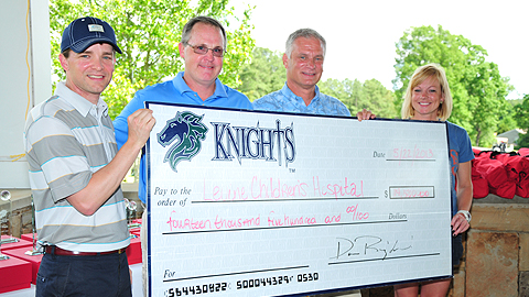 Thanks to some great organizations, the Knights raised $14,500 on Wednesday. (Tony Ulchar)