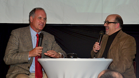 Phillies manager Ryne Sandberg discussed his career and expectations for his 2014 squad at the Cutters Hot Stove Banquet 