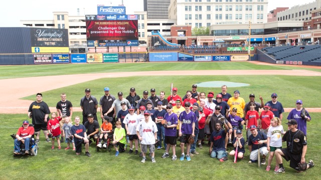 The 2015 Challenger Game competitors had a lot of fun last Saturday at Canal Park showing their skills off for the RubberDucks players! (David Monseur)